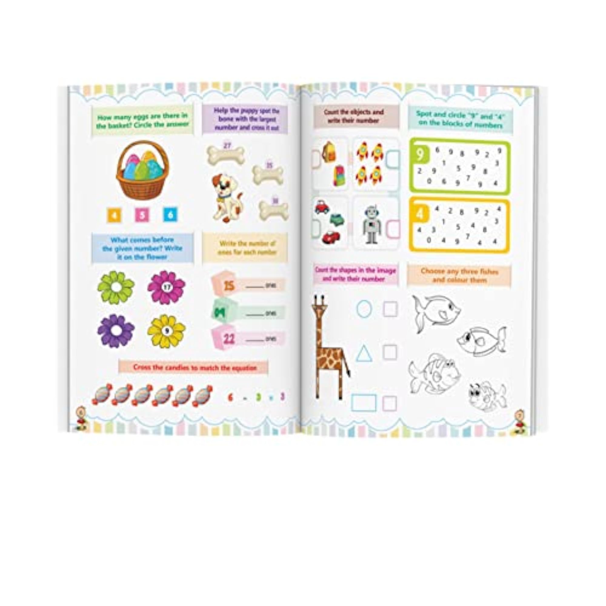 Math Activity Book for - 200+ Activities for Age 3+